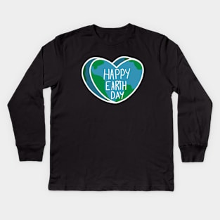 Happy Earth Day Kids Long Sleeve T-Shirt